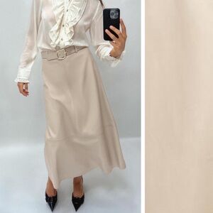 NWT- Zara Faux Leather Layered Skirt size Small